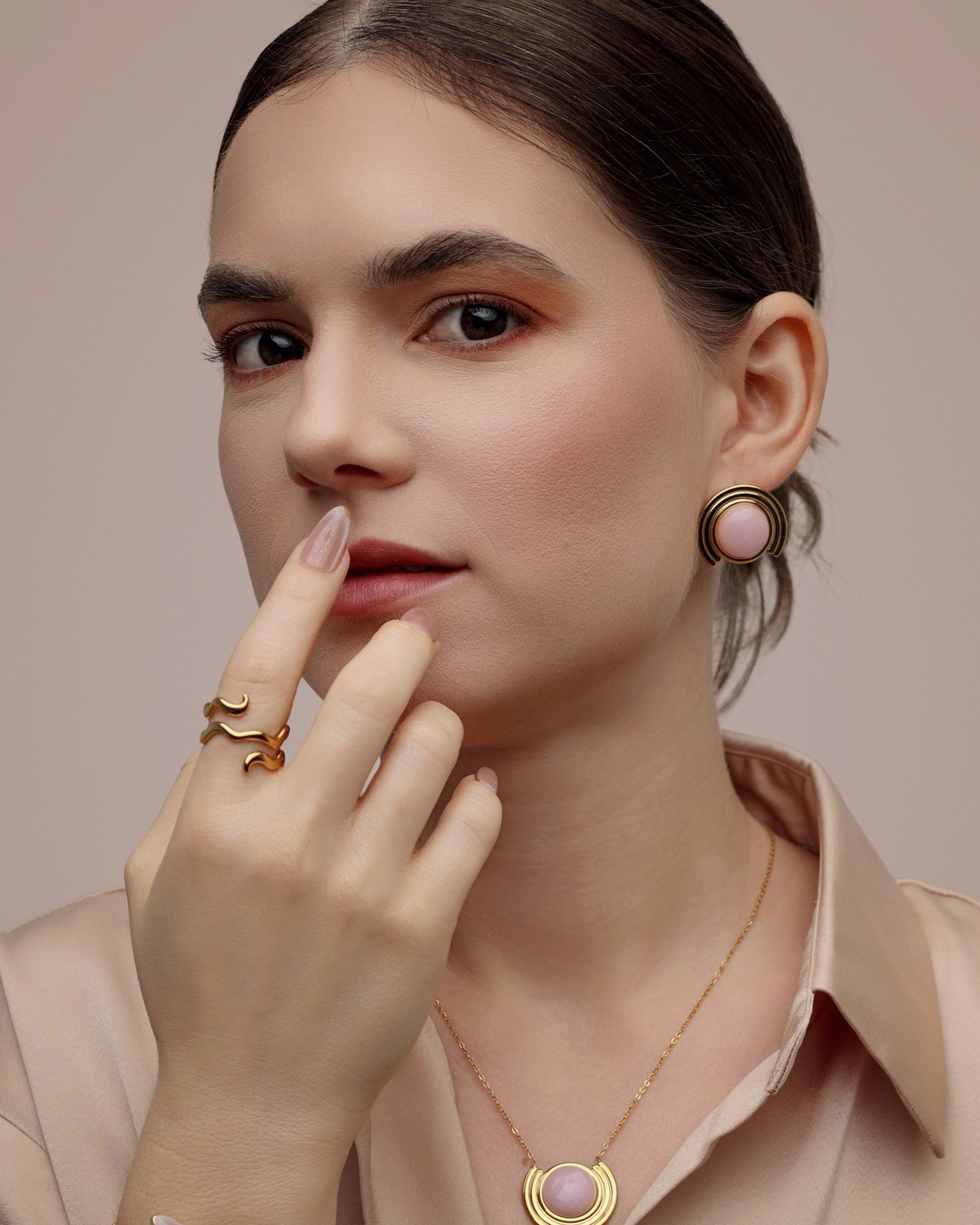 Pink Sunset Earring